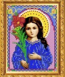 Рисунок на ткани для вышивания бисером 365М "Св.Богородица Трилествующая"